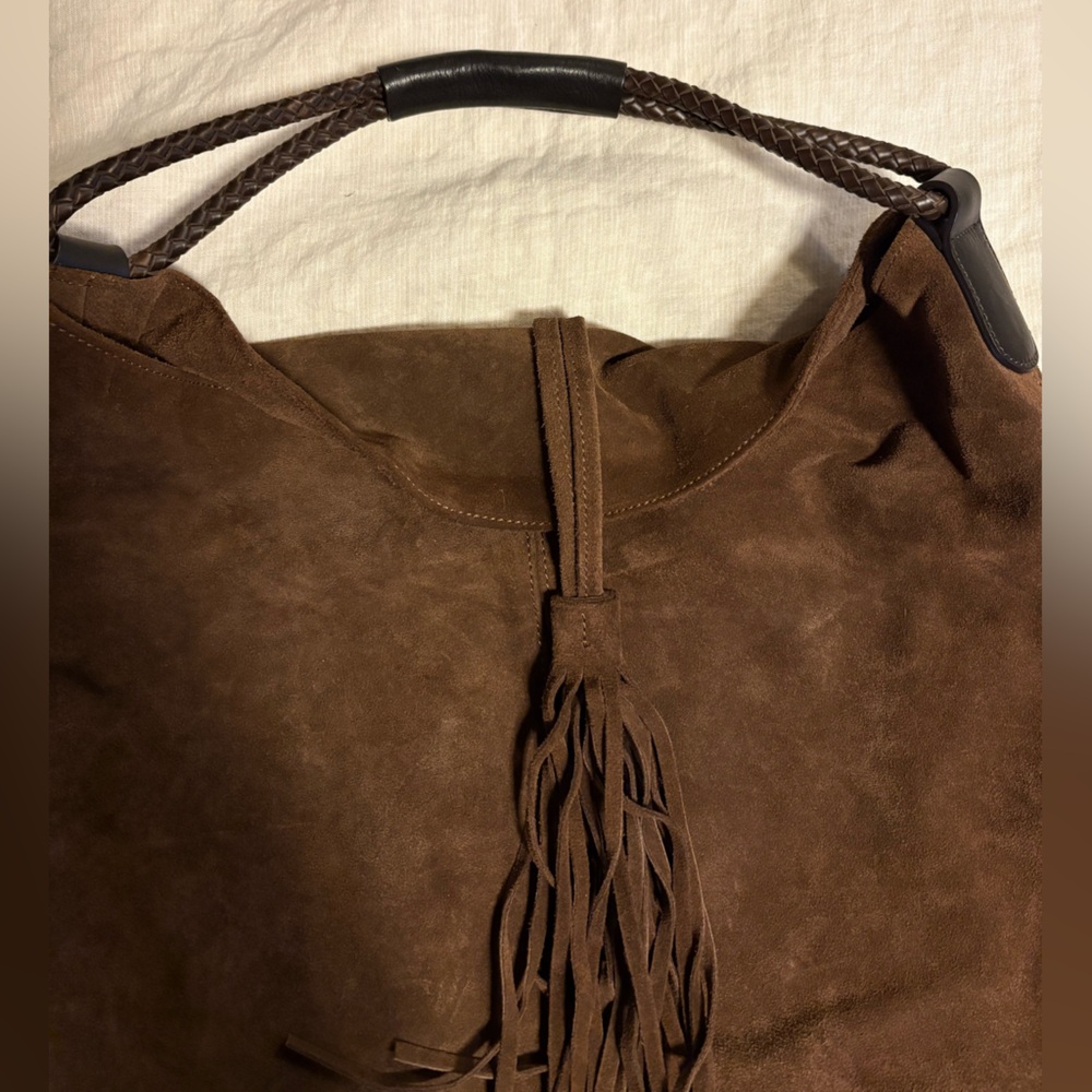 Maurizio Taiuti Brown suede Hobo Bag - Picture 5 of 8